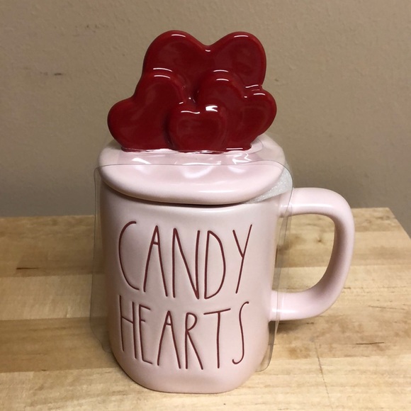Rae Dunn Other - New Rae Dunn Candy Hearts Topped Mug Valentine’s